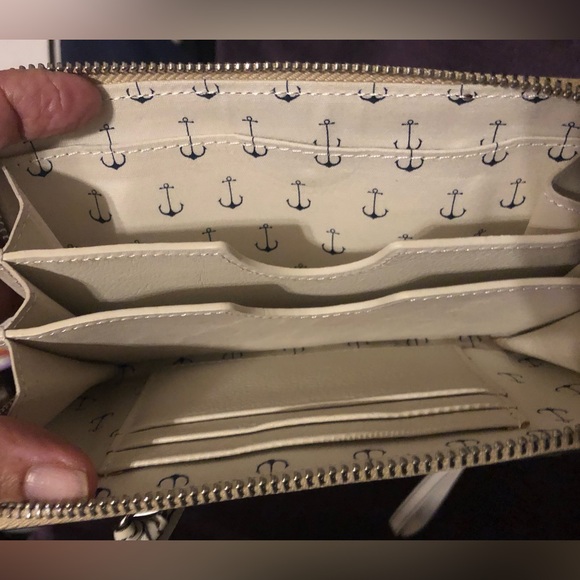 Brighton Leather Zip Around Wristlet Wallet - Picture 8 of 8